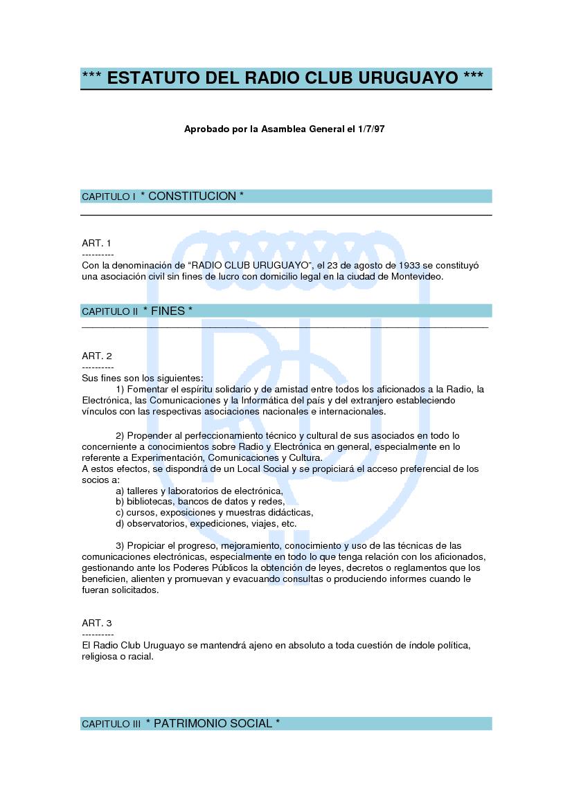 02 Estatuto del Radio Club Uruguayo.pdf